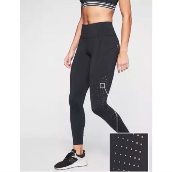 Athleta Contender Laser Cut 78 Tights 